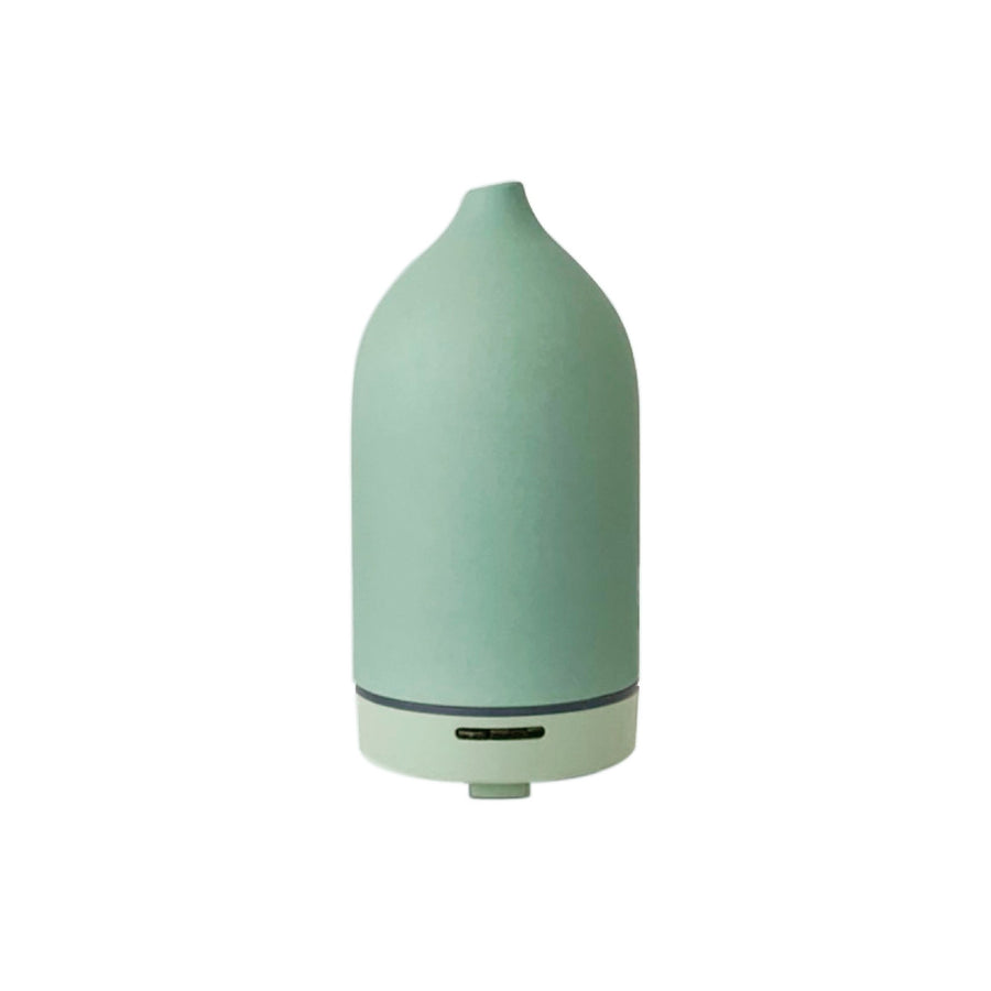 Handgefertigter Ultraschall Aroma Diffuser Keramik I Mint Green LIMITED EDITION I Für ätherische Öle- FLORIA - FD004