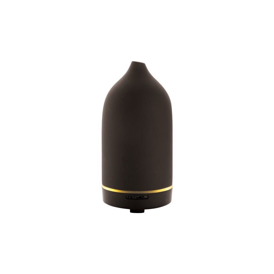 Ultraschall Aroma Keramik Diffuser - schwarz - FLORIA - FD002