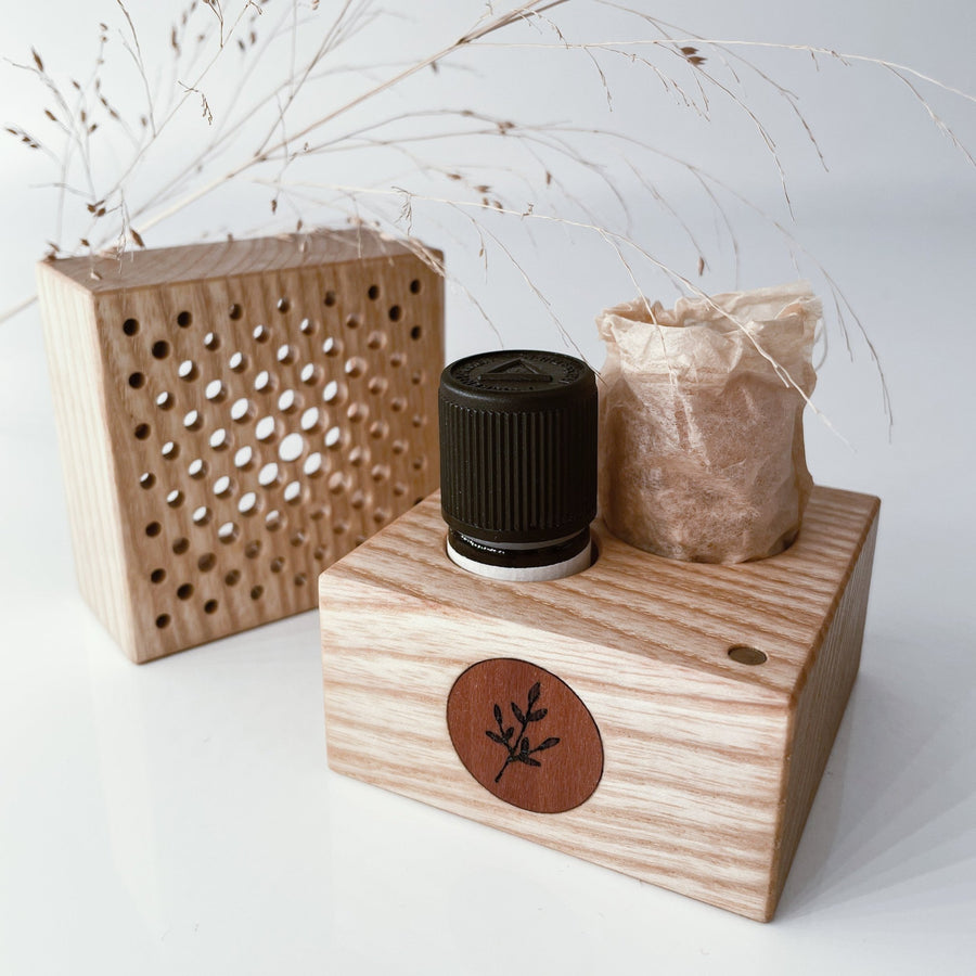 Handgefertigte Duftbox für ätherische Öle - FLORIA -