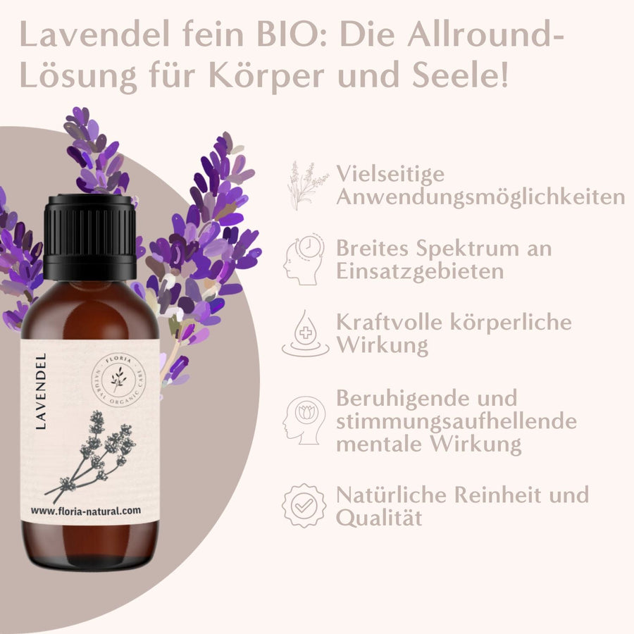 Lavendel fein BIO 30 ml aus Frankreich - FLORIA - FA034