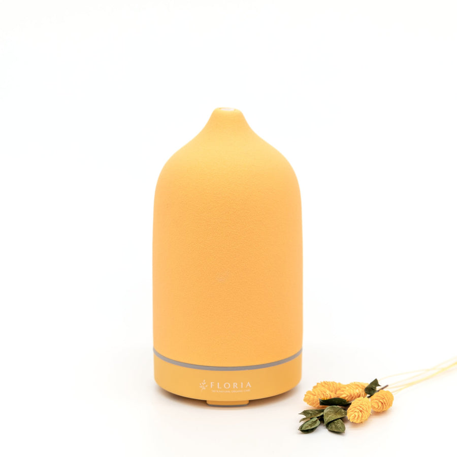 Ultraschall Aroma Keramik Diffuser - Honey gelb - FLORIA -