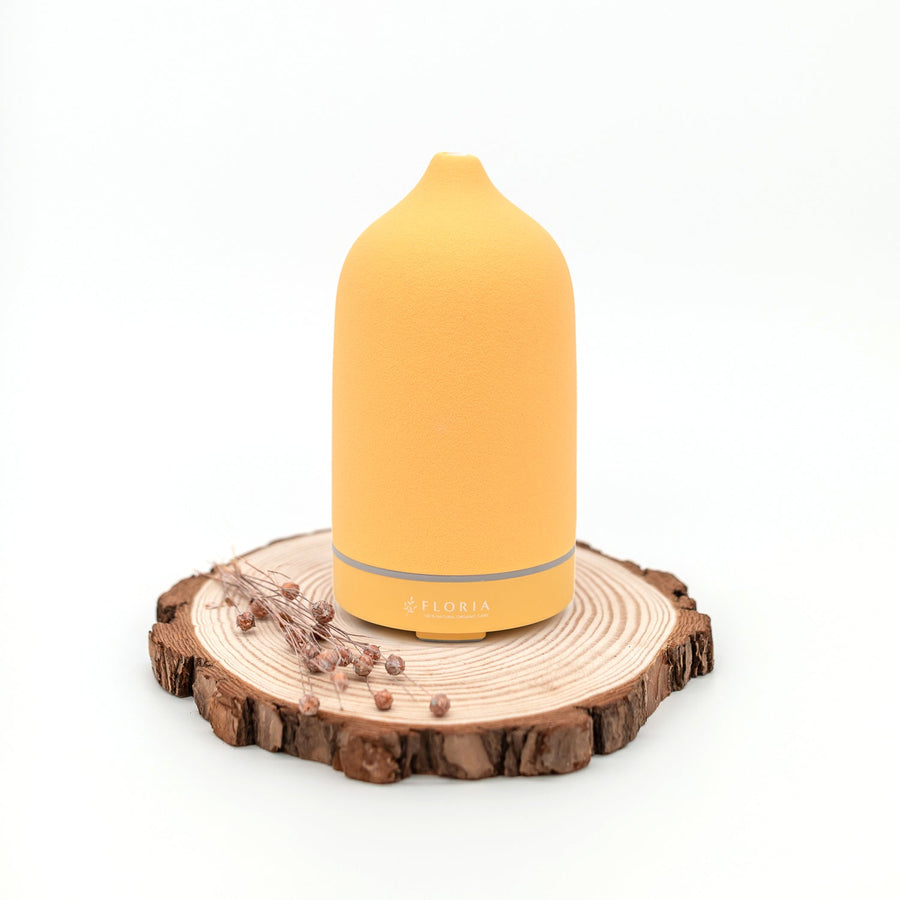 Ultraschall Duftöl Keramik Diffuser - Honey - gelb - FLORIA - FD008