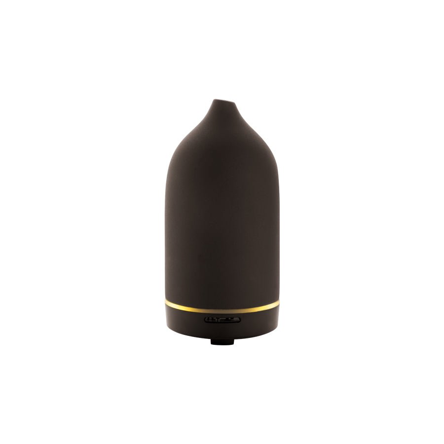 Ultraschall Aroma Keramik Diffuser - schwarz - FLORIA - FD002