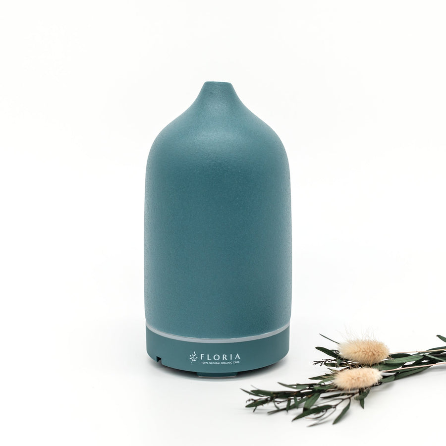 Ultraschall Aroma Keramik Diffusor - Sea / petrol blau - FLORIA -